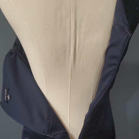 Chic One-Shoulder Navy Dress - Picture 9 of 15